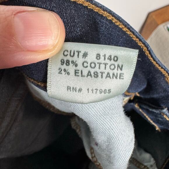 J. Brand Slim Boot Jeans Women 27 Blue Dark Wash Classic Cotton Capsule USA - Picture 9 of 10